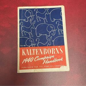 Kaltenborn's 1940 Campaign Handbook – Vintage Political Booklet (Good Condition)